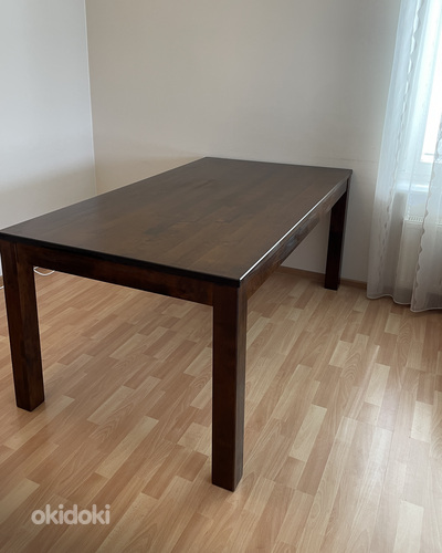 Puidust söögilaud 180 x 95 cm + pikendus 60 cm