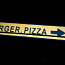 Дорожный знак указатель Burger Pizza (фото #1)