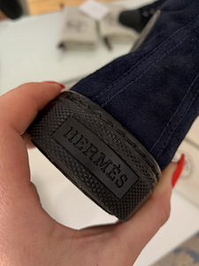 Hermes Navy High Top Sneakers (3 foto / 5)