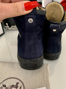 Hermes Navy High Top Sneakers (4 foto / 5)
