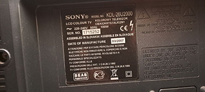 ТЕЛЕВИЗОР / ЭКРАН / МОНИТОР / SONY BRAVIA (5 фото из 5)