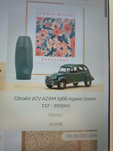 Uus mudelauto 1:18 Citroën 2CV (7 foto / 7)