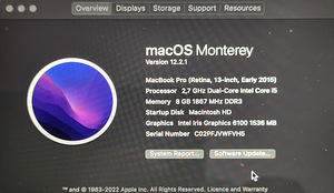 Macbook Pro 13" Retina Early 2015 (5 foto / 6)