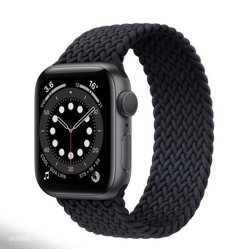 Apple Watch ремешок 42/44 мм Braided Solo Loop (чёрный) (фото #1)