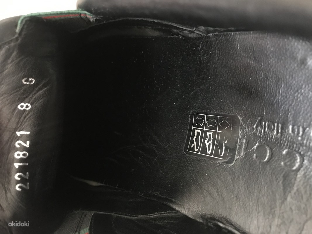 GUCCI slip on GG guccissima monogram black leather (foto #2)