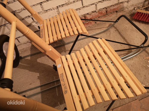 Tõukekelk Esla T7. Финские сани Xl натуральное дерево