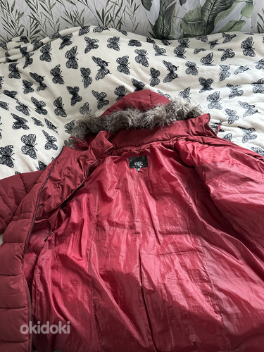 Зимняя куртка для беременной с детским карманом (фото #3)