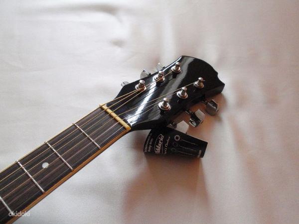 Акустическая гитара, сумка и ремешок, темно-синяя (фото #2)