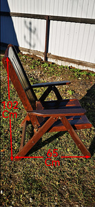 Puidust kokkupandav tool 65x102cm (mänd) (2 foto / 3)