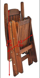 Puidust kokkupandav tool 65x102cm (mänd) (3 foto / 3)