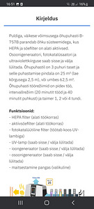 Õhupuhasti/ionisaator (1 foto / 4)