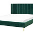Темно-зеленая роскошная кровать 160x200 (фото #2)