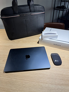 Apple macbook air m2 + magic mouse + tommy kott, garantii (1 foto / 3)