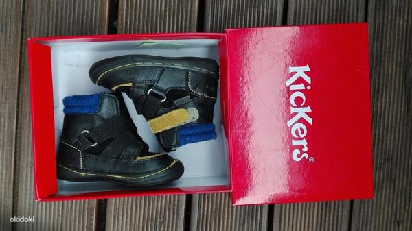 Kickers кожаные водонепроницаемые ботинки р. 20, как новые (фото #3)