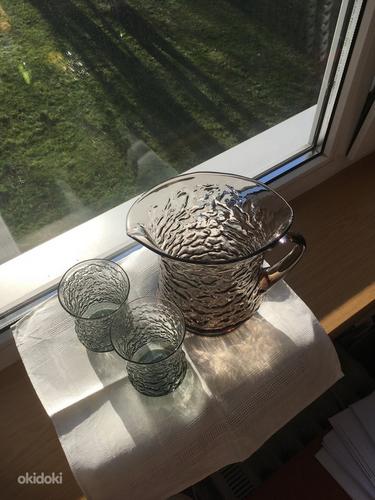 Tarbeklaasi komplekt - morsikann ja 2 klaasi (foto #2)