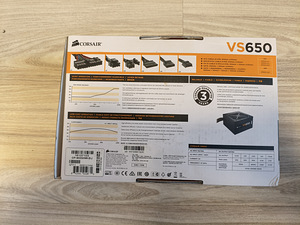 Arvuti toiteplokk Corsair VS 650 (2 foto / 3)