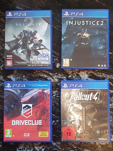 PS4 игры 4 штуки (1 фото из 1)
