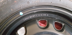 165/65 R14 DUNLOP 5t uus Mitsubishi (3 foto / 3)