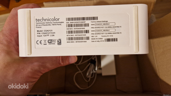 Cable modem / WiFi(5) router Technicolor CGA2121