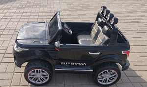 Детская машина Пикап 4WD 12V, 160W - черный, место для двоих (2 фото из 7)
