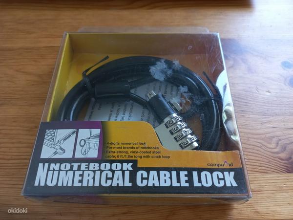 Notebook numerical cable lock SÜLEARVUTI LUKK (foto #1)