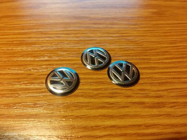 Volkswagen VW võti kleebis logo embleem 14mm (foto #1)