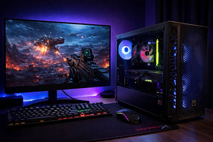 Mänguri PC Ryzen 5, 16GB, RTX 5060, vesi jahutus (6 foto / 6)