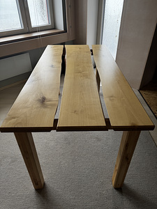 Täispuidust käsitöö söögilaud (1 foto / 5)
