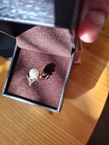Müüa võluv 925 hõbedast komplekt pärlitega. (2 foto / 6)