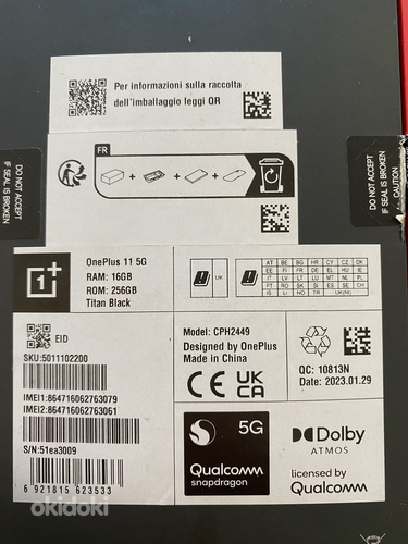 OnePlus 11 5G 256 ГБ + OnePlus Buds (фото #3)