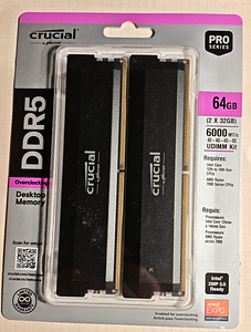 Crucial Pro 64GB ( 2x32GB ) 6000MT/s CL40 DDR5 (2 foto / 2)