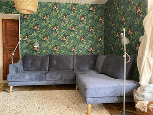 Tumesinine Eesti Disain Nurgadiivan / Dark Blue Corner Couch (1 foto / 10)