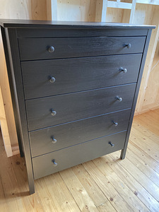 IKEA Tumepruun 90x114 kummut 5 sahtlidega / Dark brown dress (5 foto / 9)