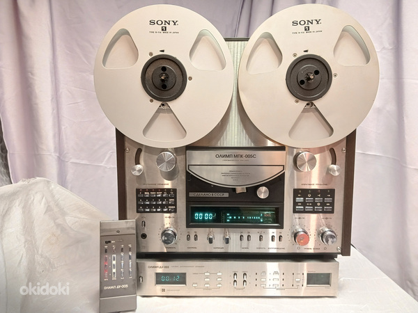 Олимп 005С/ Akai GX-77 катушечный магнитофон с авто-реверсом