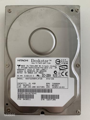 Hitachi жесткий диск 3,5 дюймов 60GB 7200rpm (фото #1)