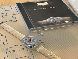 Swatch часы Net Invader новые, 2000 г.в. (1 фото из 4)