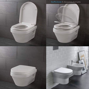Крышка унитаза, стаканы-столики Soft Close, Новые (9 фото из 10)