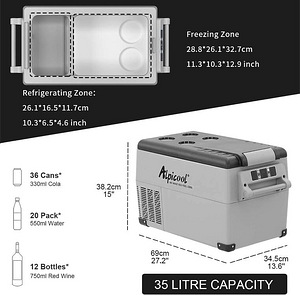 Автомобильный холодильник 35L (3 фото из 10)