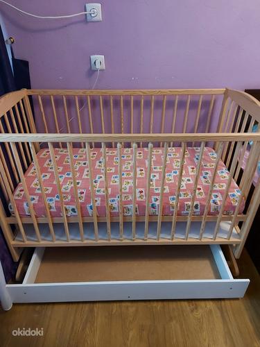 Детская Кровать-качалка Henry, 120x60 см + матрас (фото #4)