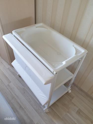 CebaBaby деревянный пеленальный стол с ванночкой Laura (фото #2)