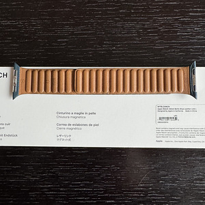 Apple watch originaal magnetitega nahkrihm 44mm M/L (2 foto / 5)