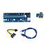 60CM USB 3.0 Cable PCI-E USB Riser 1X to 16X to 6pin + SATA (foto #1)