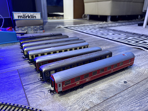 Märklin H0 mudelraudtee komplekt, 1980ndad, Lääne-Saksamaa (8 foto / 10)