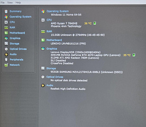 Lenovo Legion Slim 5 — AMD Ryzen 7 7840HS + RTX 4070 (4 foto / 4)