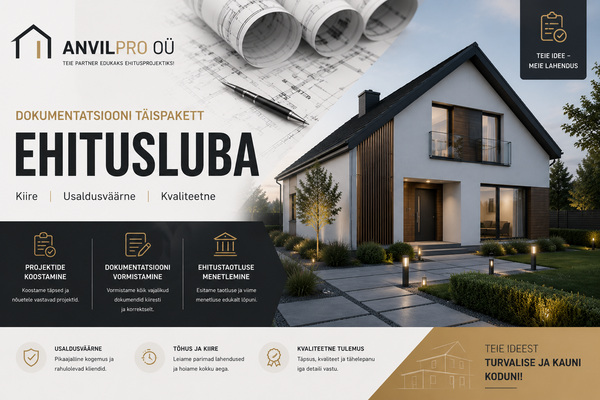 Arhitekt. Eramajade projekteerimine. Ehitusluba