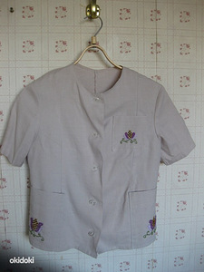 Pluus tikandiga, 100% puuvill (2 foto / 2)