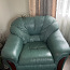 Кожаный диван и два кресла (фото #1)