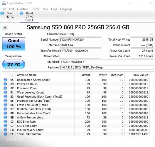 Samsung 860 EVO PRO SSD 256GB SATA 6Gbit/s (2) (фото #2)