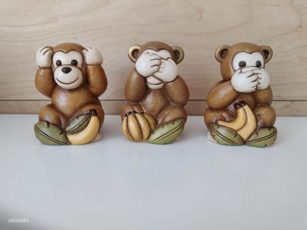 3 wise monkeys, keraamilised kujud, 3tk, THUN (foto #2)