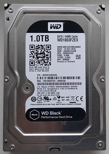 Kõvaketas HDD WD Black WD1003FZEX 1TB, 3.5'' 7200RPM (1 foto / 4)